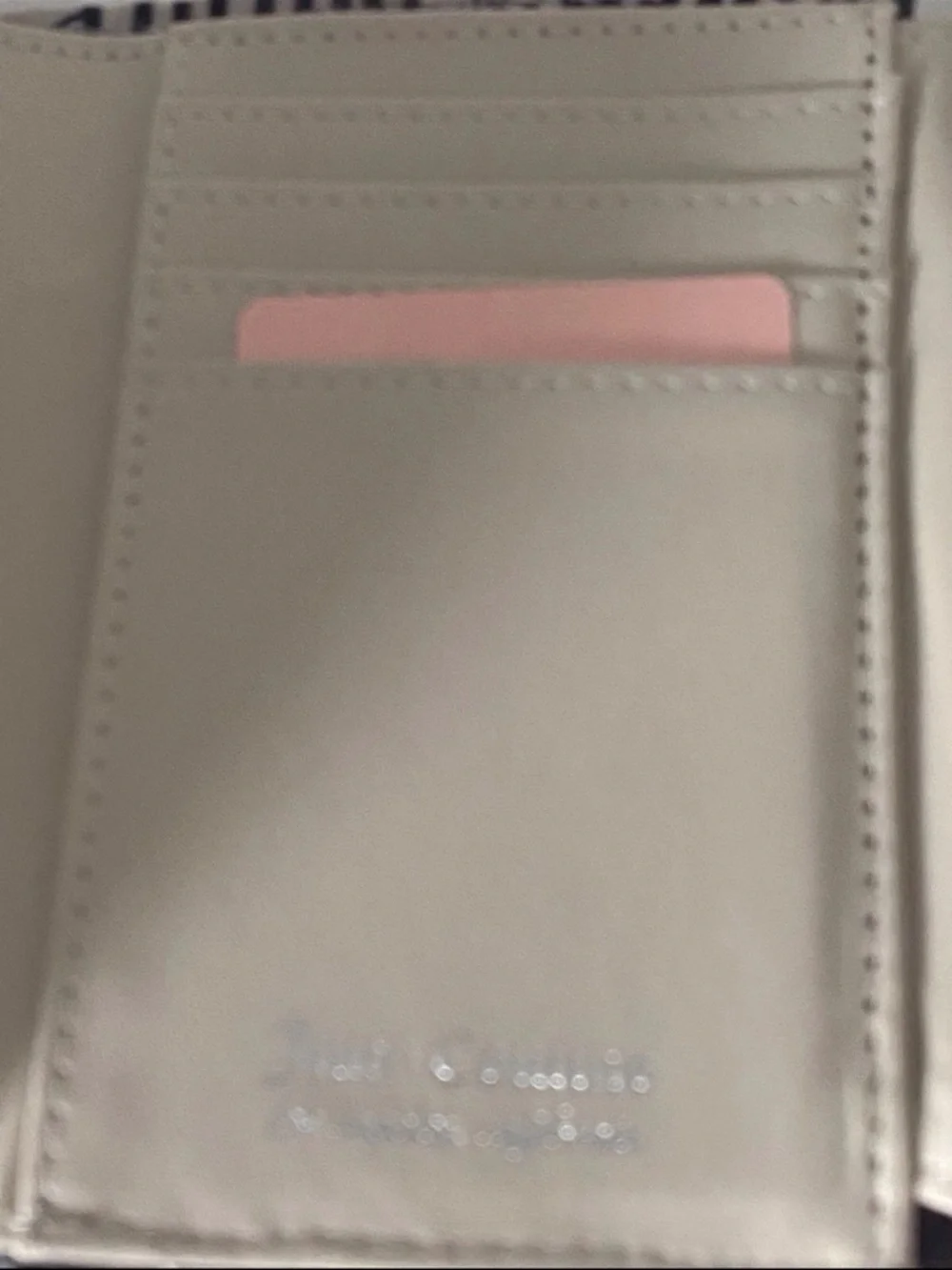 JUICY COUTURE GIRLIE ROYALTY Double Sided Trifold Wallet Love Potion Pink